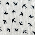 Rajutan 100% Polyester Hacci Print Slub Fabric